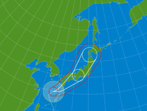 台風の天気図